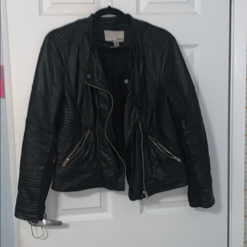 Moto Faux Leather Jacket